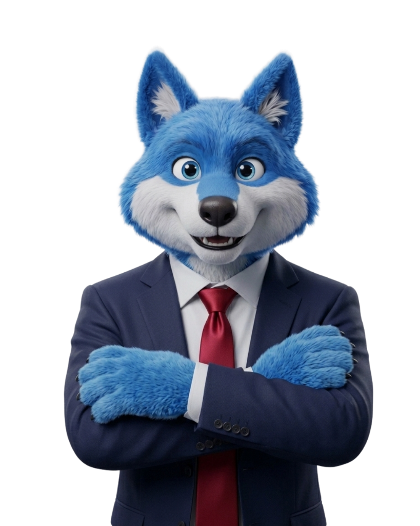 Lobo HelpKim Braços Cruzados